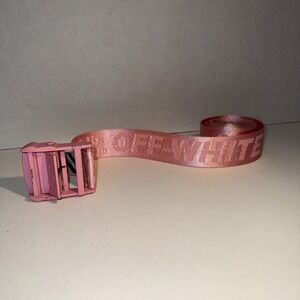 Industrial Belt Off-White Pink, One Size Made In Italy Authentic Virgil Abloh